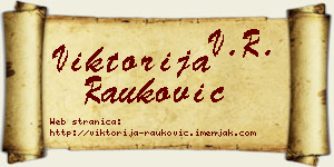 Viktorija Rauković vizit kartica